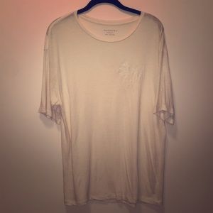 All Saints cream boyfriend fit tee